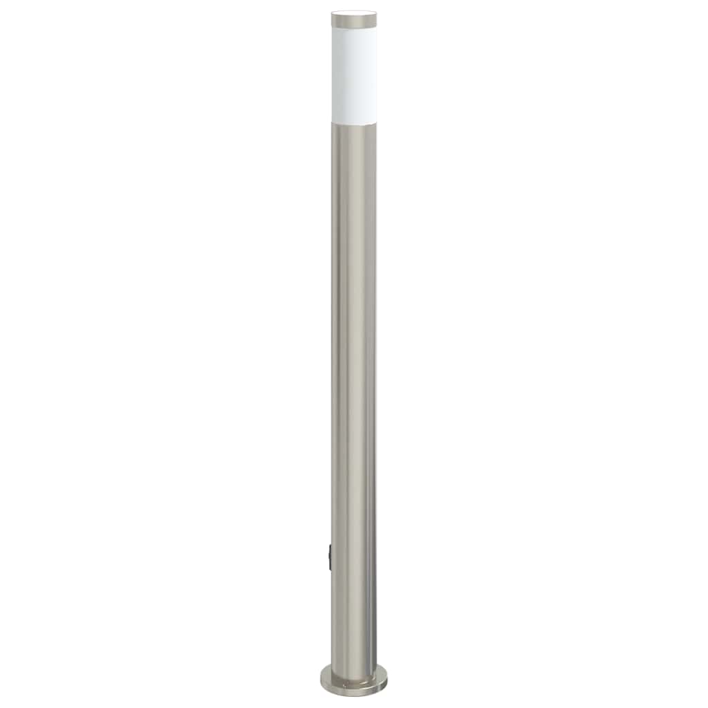 Lampada a paletto con presa elettrica 110 cm Acciaio Inox IP44 | homemem39