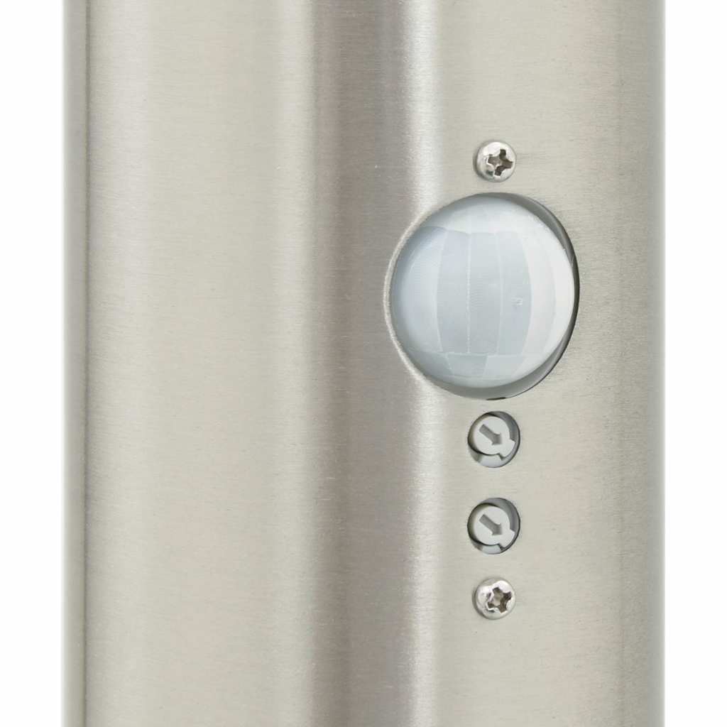 Lampada a paletto con sensore e presa 80 cm Acciaio Inox IP44 | homemem39