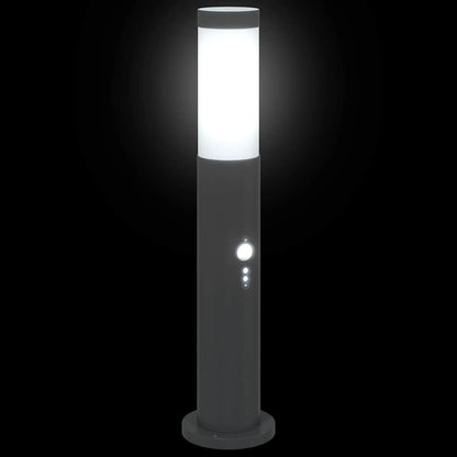 Lampada a paletto con sensore 50 cm Acciaio Inox IP44 | homemem39