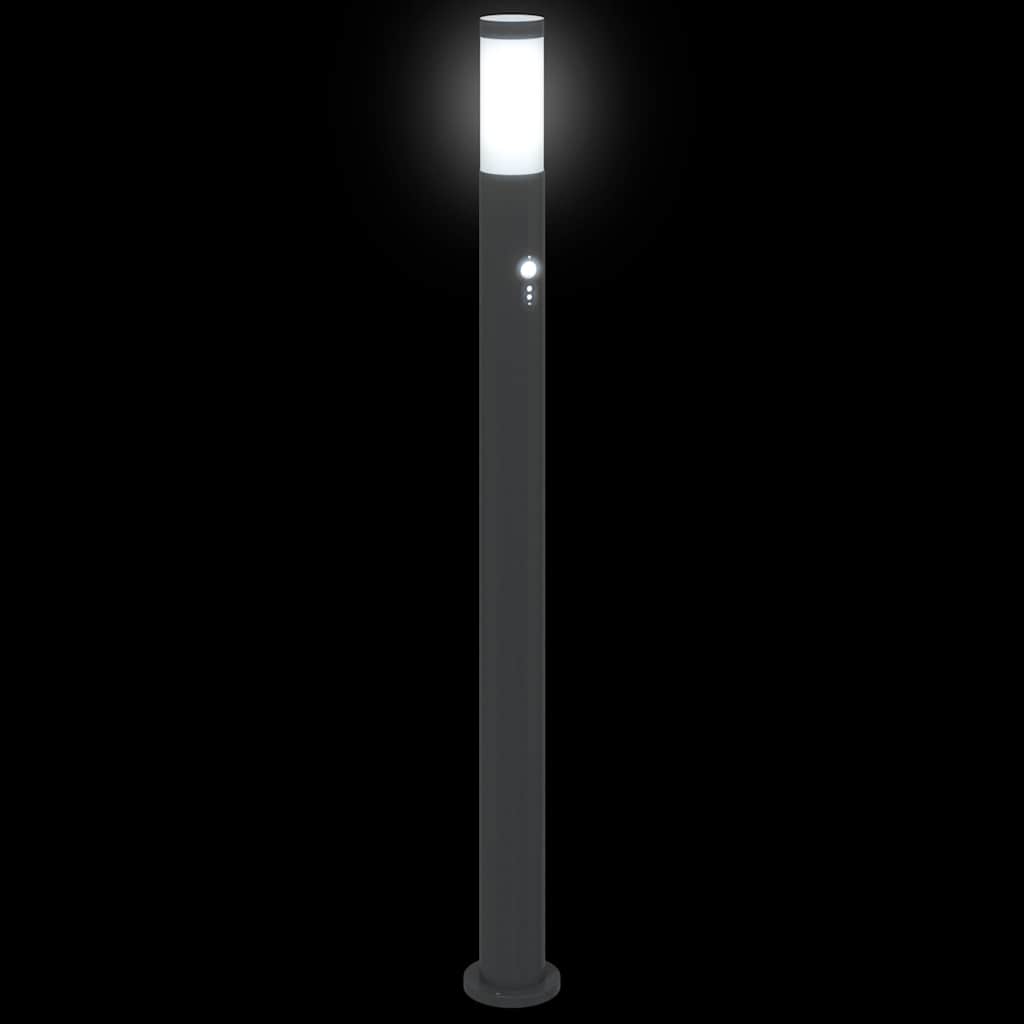 Lampada a paletto con sensore 110 cm Acciaio Inox IP44