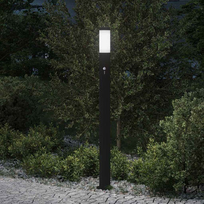 Lampada a paletto con sensore 110 cm Acciaio Inox IP44