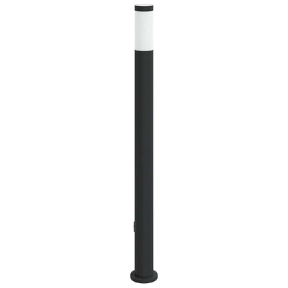 Lampada a paletto con presa elettrica 110 cm Acciaio Inox IP44 | homemem39