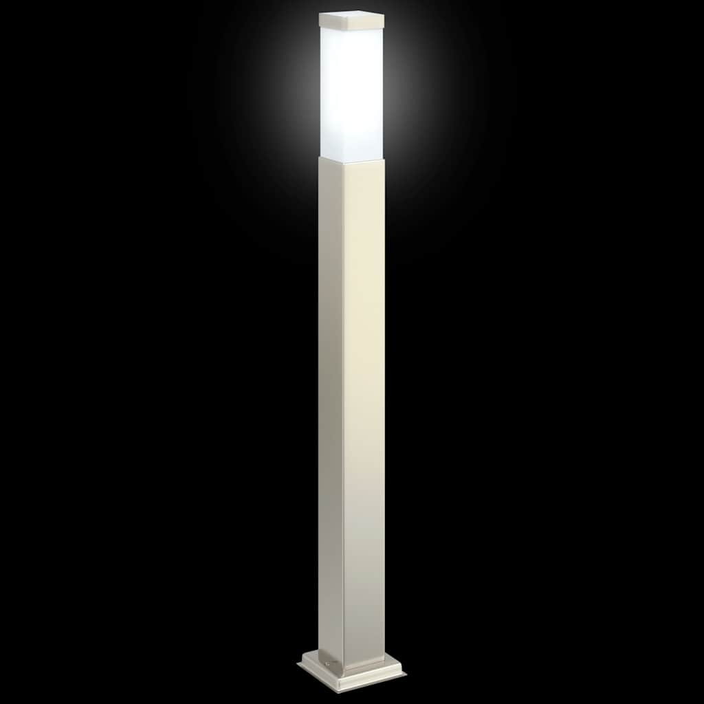 Lampioni a palo 3 pz 80 cm Acciaio Inox IP44 | homemem39