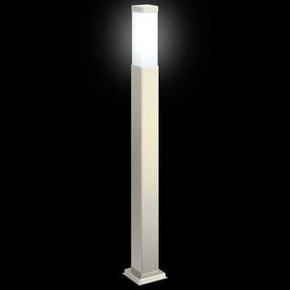 Lampioni a palo 3 pz 80 cm Acciaio Inox IP44 | homemem39