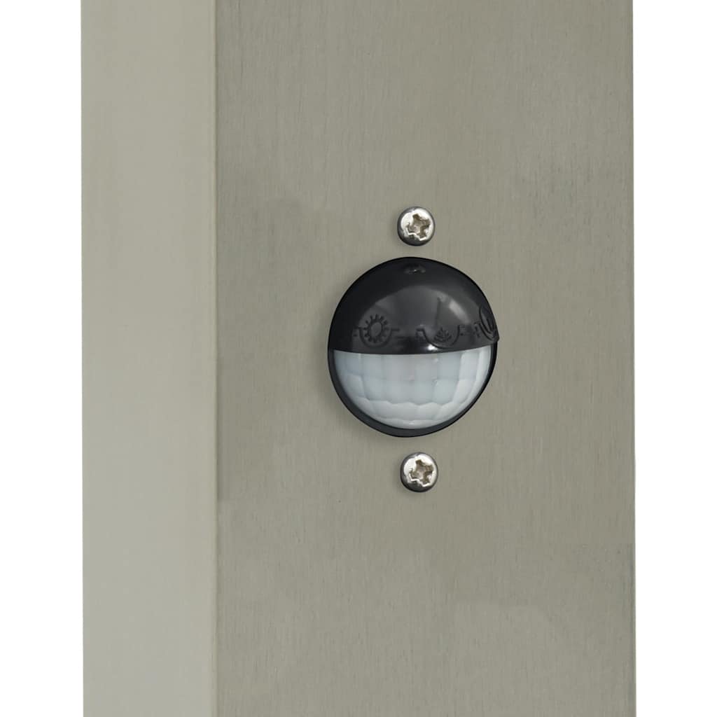 Lampioni a paletto con sensore 3 pz 50 cm Acciaio Inox IP44