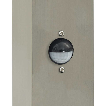Lampada a paletto con sensore 80 cm Acciaio Inox IP44