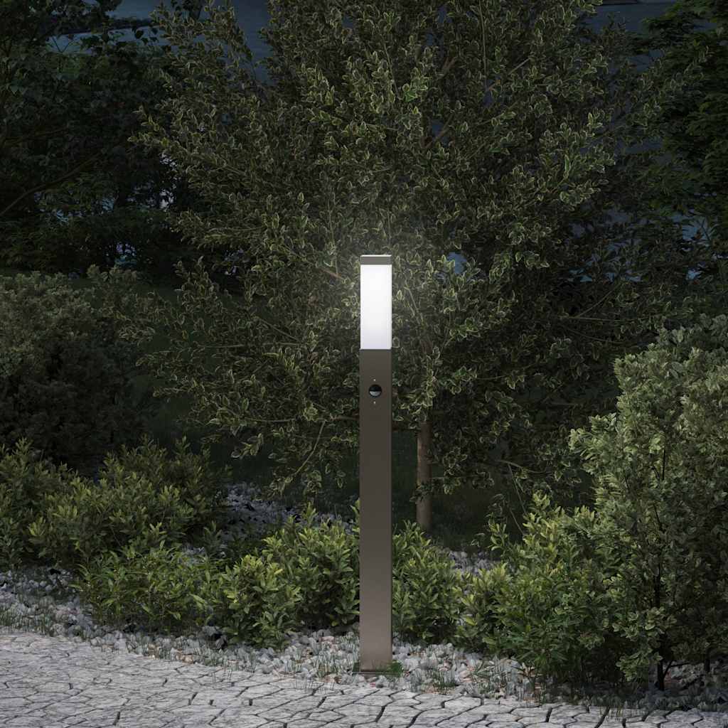 Lampada a paletto con sensore 80 cm Acciaio Inox IP44 | homemem39