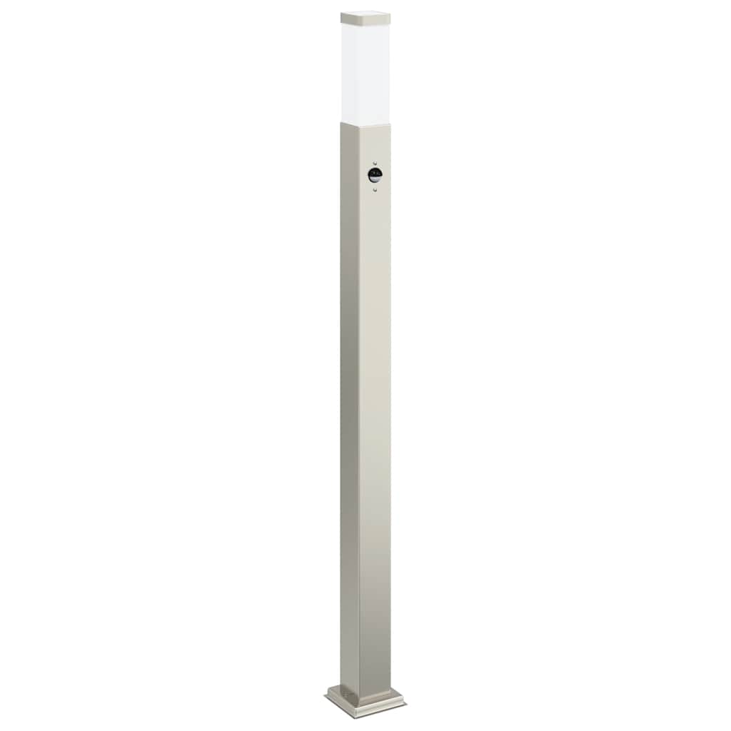 Lampada a paletto con sensore 110 cm Acciaio Inox IP44 | homemem39