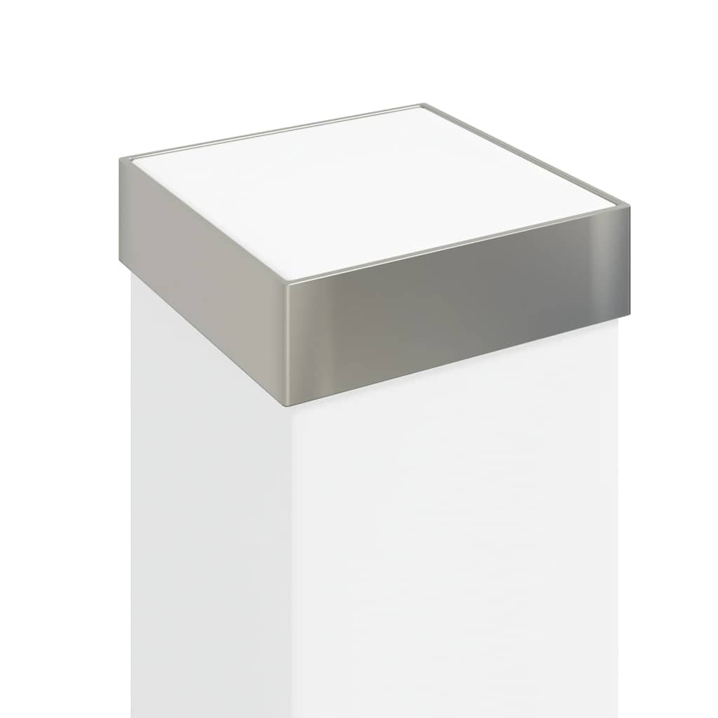 Lampioni a colonnina con presa elettrica 3 pz 80 cm Acciaio Inox IP44 | homemem39