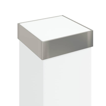 Lampioni a colonnina con presa elettrica 3 pz 110 cm Acciaio Inox IP44 | homemem39