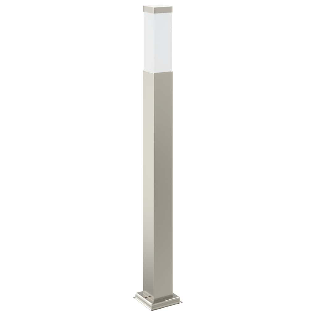 Lampada a paletto con sensore e presa 80 cm Acciaio Inox IP44 | homemem39