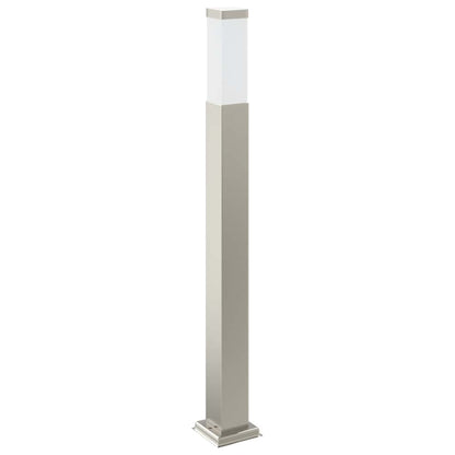 Lampada a paletto con sensore e presa 80 cm Acciaio Inox IP44 | homemem39