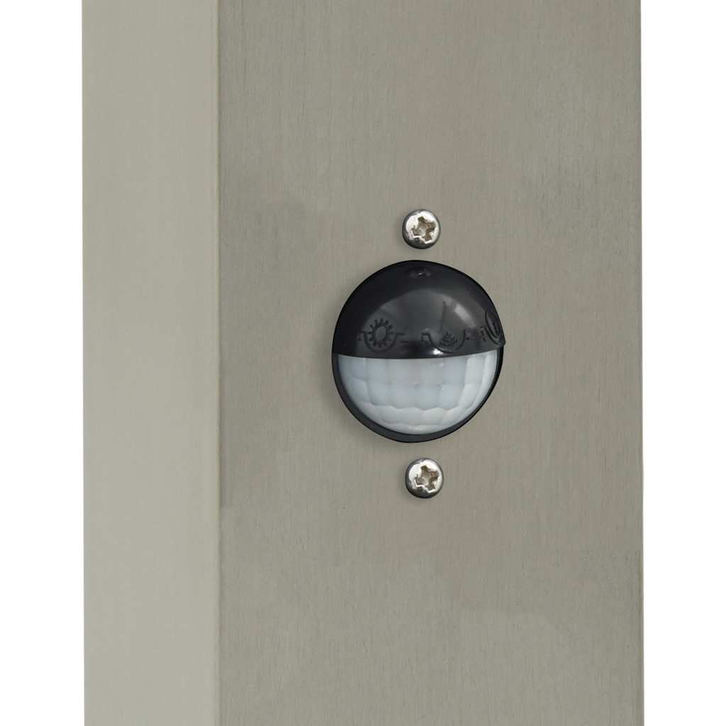 Lampada a paletto con sensore e presa 80 cm Acciaio Inox IP44 | homemem39