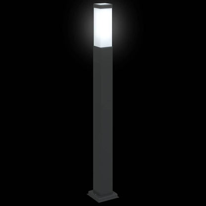 Lampioni a palo 3 pz 80 cm Nero IP44 | homemem39