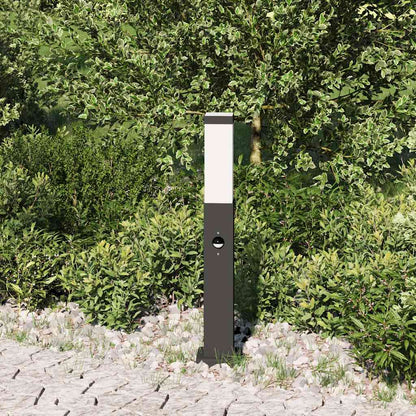 Lampada a paletto con sensore 50 cm Nera IP44 | homemem39