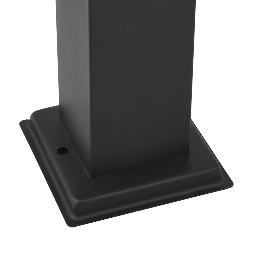 Lampada a paletto con sensore 50 cm Nera IP44 | homemem39