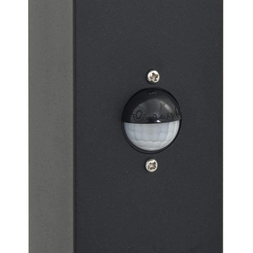 Lampioni a paletto con sensore 3 pz 80 cm neri IP44 | homemem39