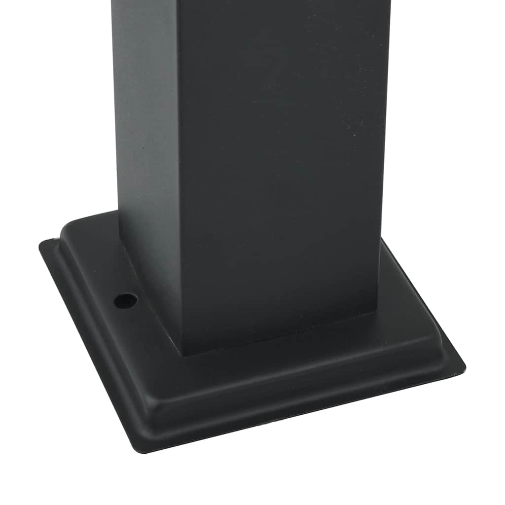 Lampada a paletto con sensore 110 cm Nera IP44 | homemem39