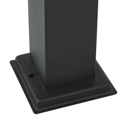 Lampada a paletto con sensore 110 cm Nera IP44 | homemem39