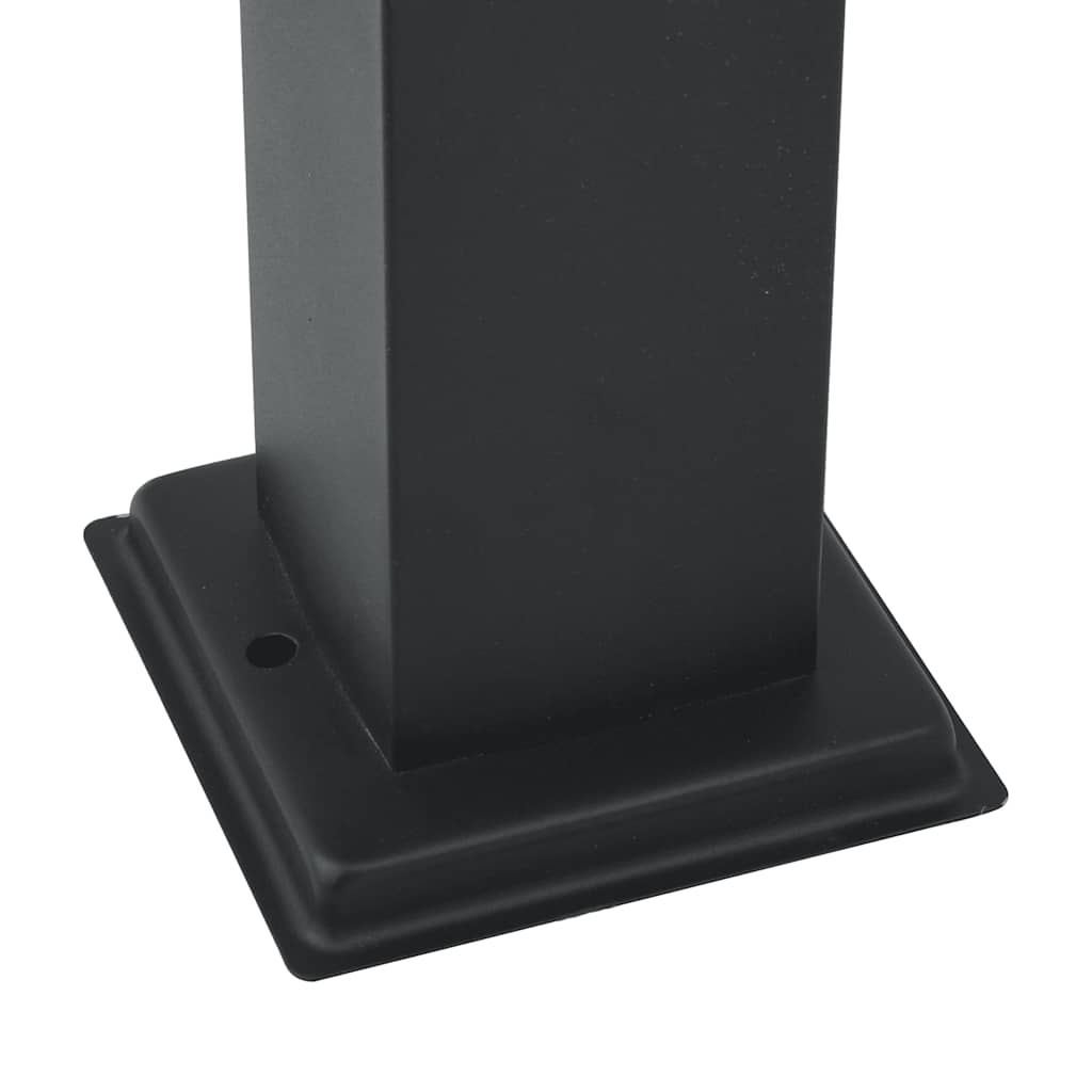 Lampioni a paletto con sensore 3 pz 110 cm neri IP44 | homemem39