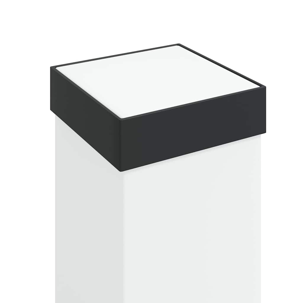 Lampada a paletto con presa di corrente 110 cm Nera IP44