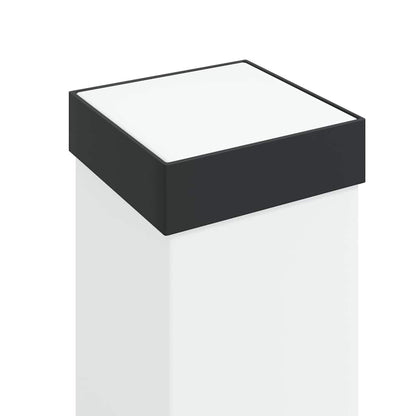 Lampada a paletto con presa di corrente 110 cm Nera IP44