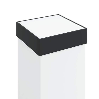 Lampioni a paletto con sensore e presa 3 pz 50 cm neri IP44 | homemem39