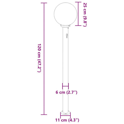 Lampada a paletto con sensore 120 cm Acciaio Inox IP44 | homemem39