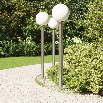 Lampioni a dissuasore con sensore 3 pz 120 cm Acciaio Inox IP44 | homemem39