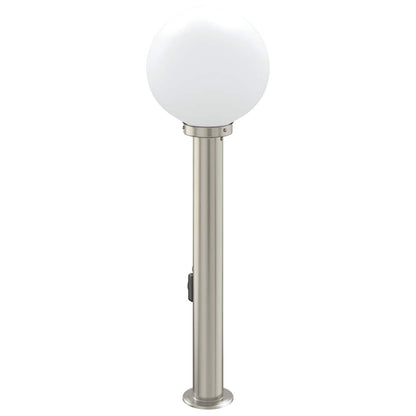 Lampada a paletto con presa elettrica 80 cm Acciaio Inox IP44 | homemem39