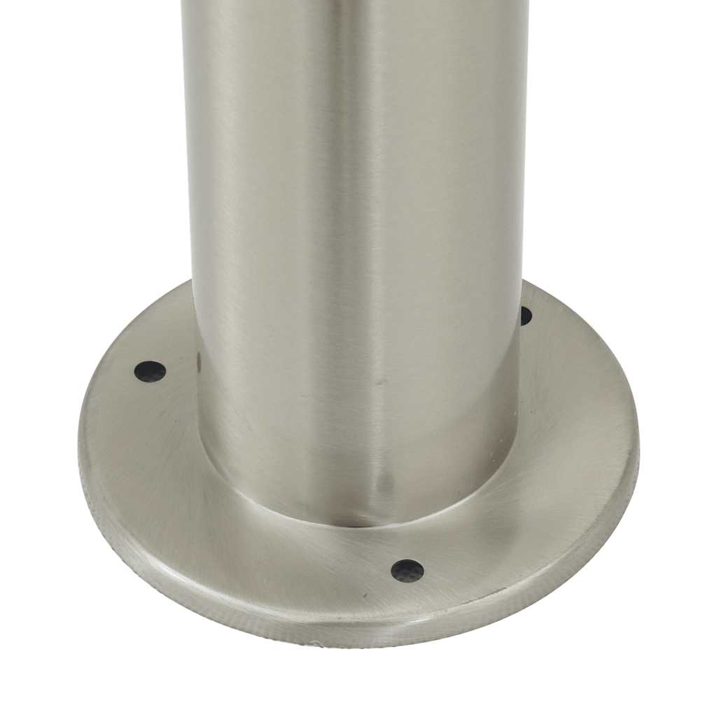 Lampioni a colonnina con presa elettrica 3 pz 120 cm Acciaio Inox IP44 | homemem39