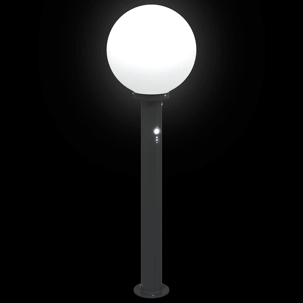 Lampada a paletto con sensore 80 cm Nera IP44