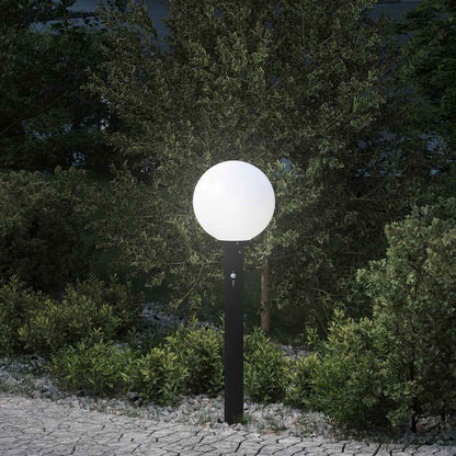 Lampada a paletto con sensore 80 cm Nera IP44 | homemem39