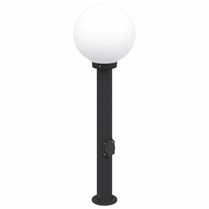 Lampada a paletto con presa elettrica 80 cm Nera IP44 | homemem39