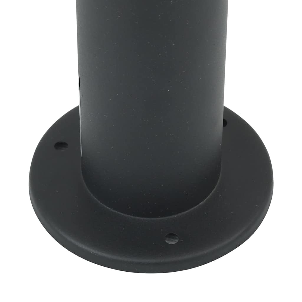 Lampioni a palo con presa elettrica 3 pz 120 cm Nero IP44 | homemem39