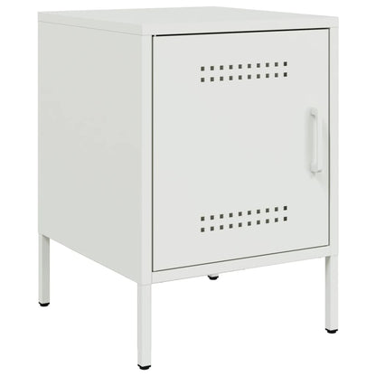 Comodini 2 pz Bianchi 36x39x50,5 cm in Acciaio - homemem39