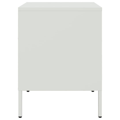 Comodini 2 pz Bianchi 36x39x50,5 cm in Acciaio - homemem39