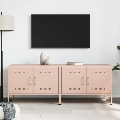 Mobili TV 2pz Rosa 68x39x50,5 cm in Acciaio - homemem39