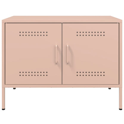Mobili TV 2pz Rosa 68x39x50,5 cm in Acciaio - homemem39