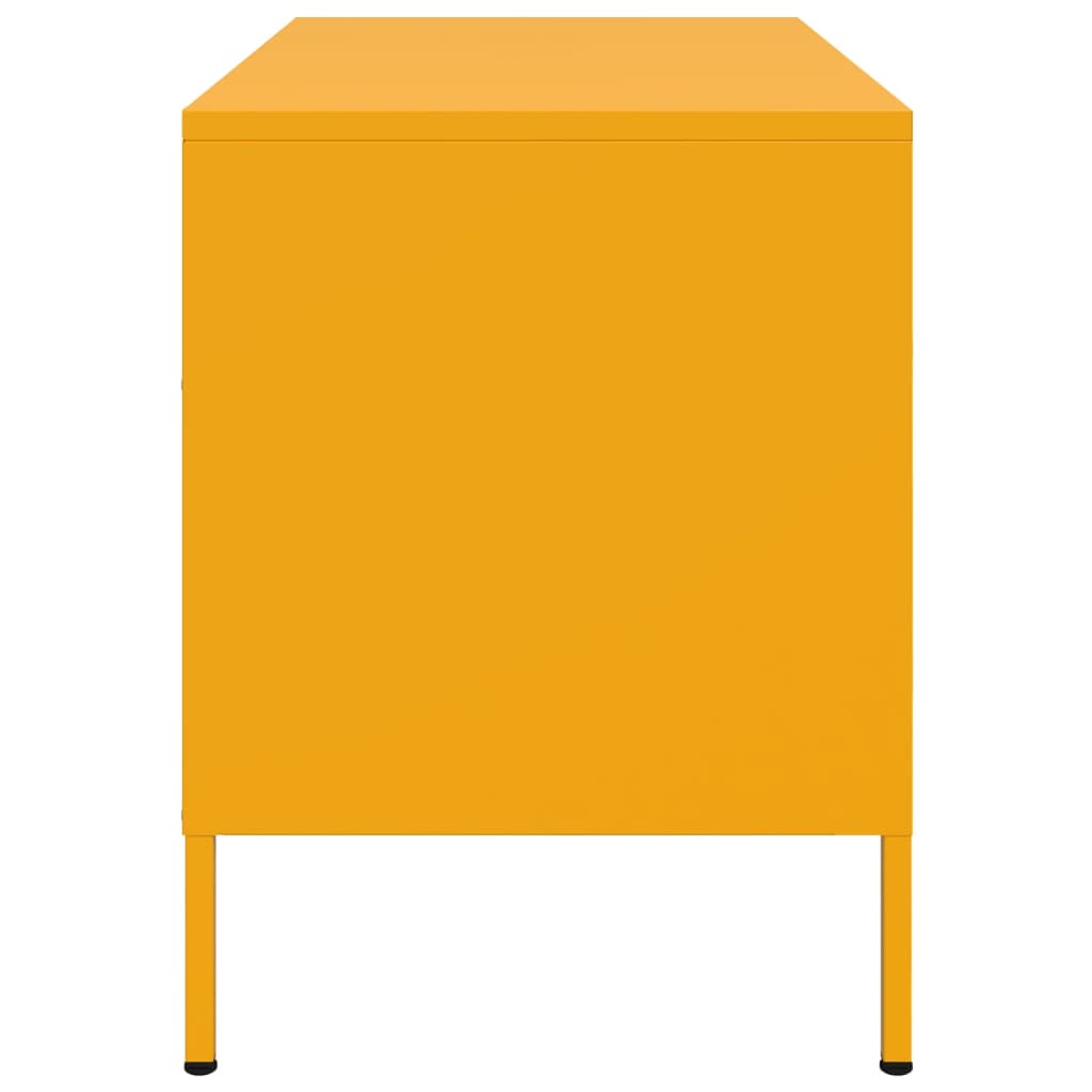Mobili TV 2 pz Giallo Senape 68x39x50,5 cm in Acciaio - homemem39
