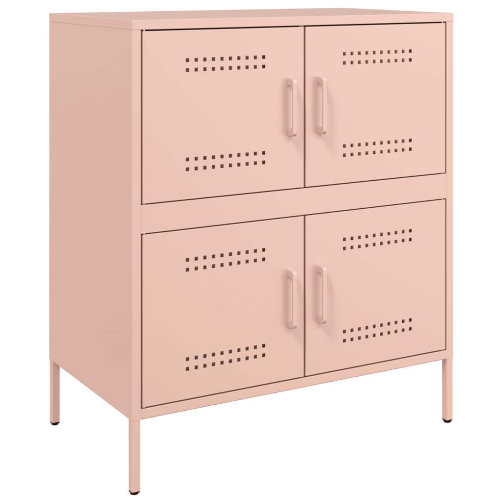 Credenza Rosa 68x39x79 cm in Acciaio - homemem39