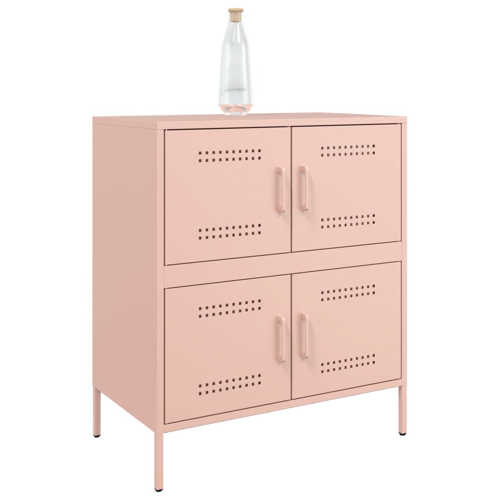 Credenza Rosa 68x39x79 cm in Acciaio