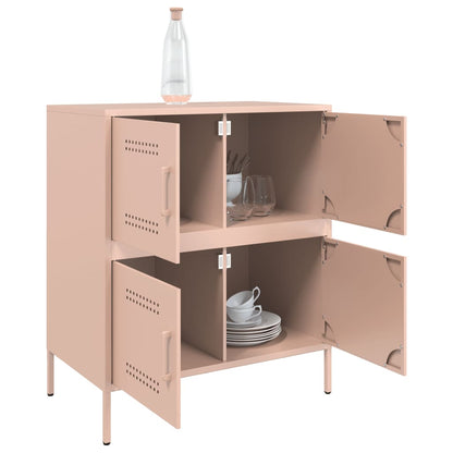 Credenza Rosa 68x39x79 cm in Acciaio