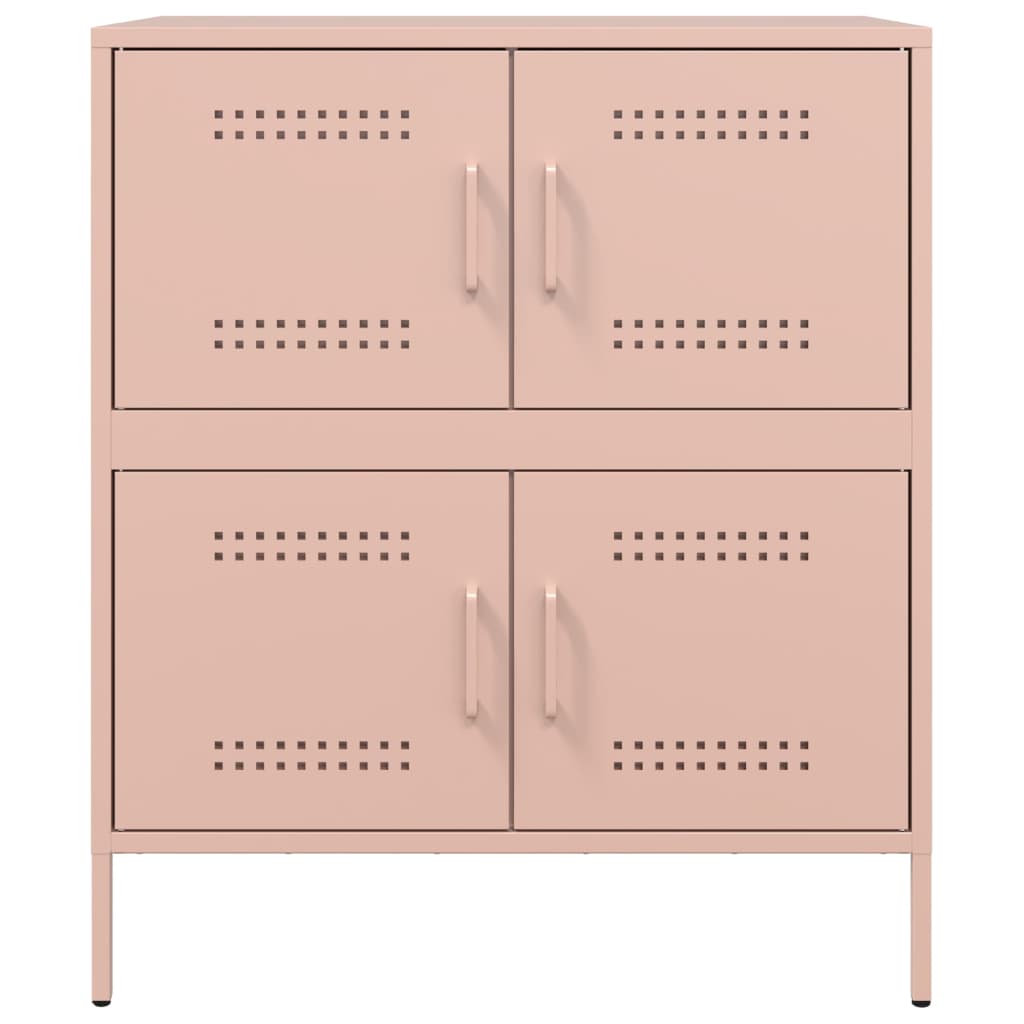 Credenza Rosa 68x39x79 cm in Acciaio