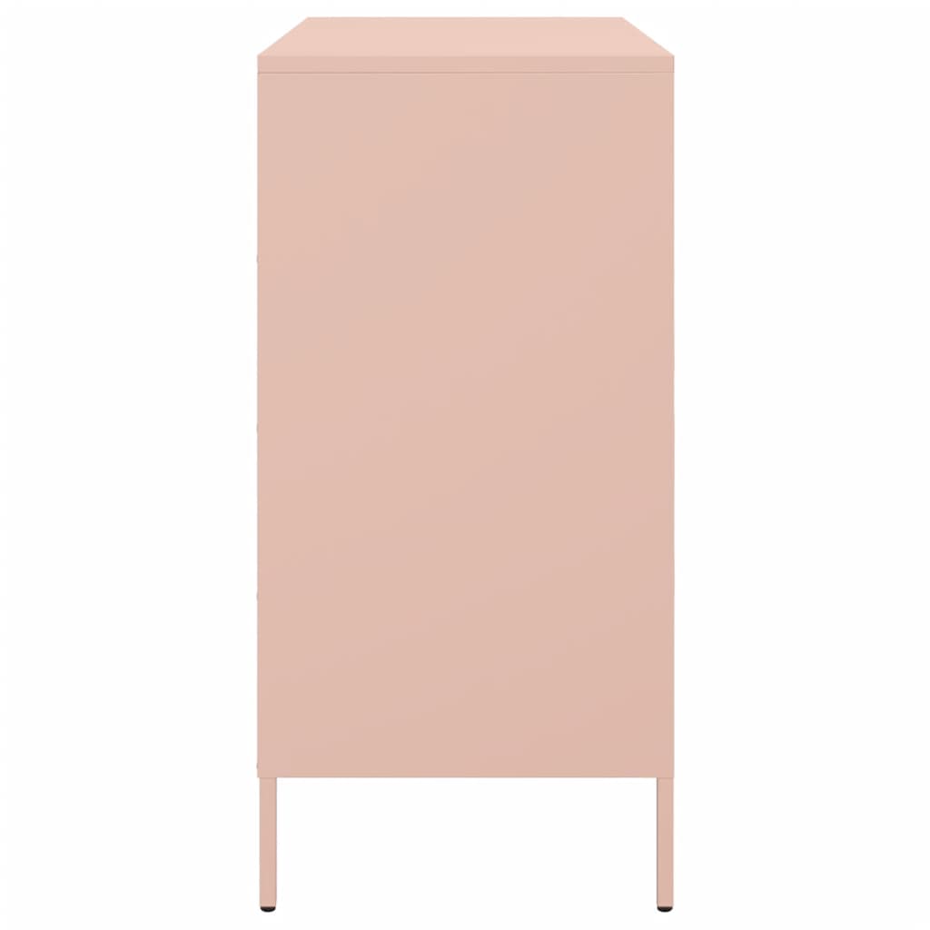 Credenza Rosa 68x39x79 cm in Acciaio