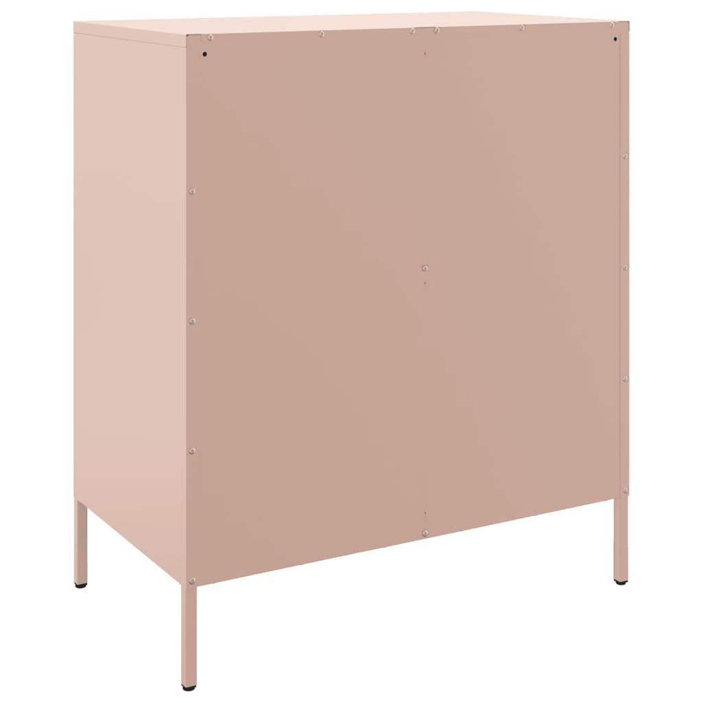 Credenza Rosa 68x39x79 cm in Acciaio