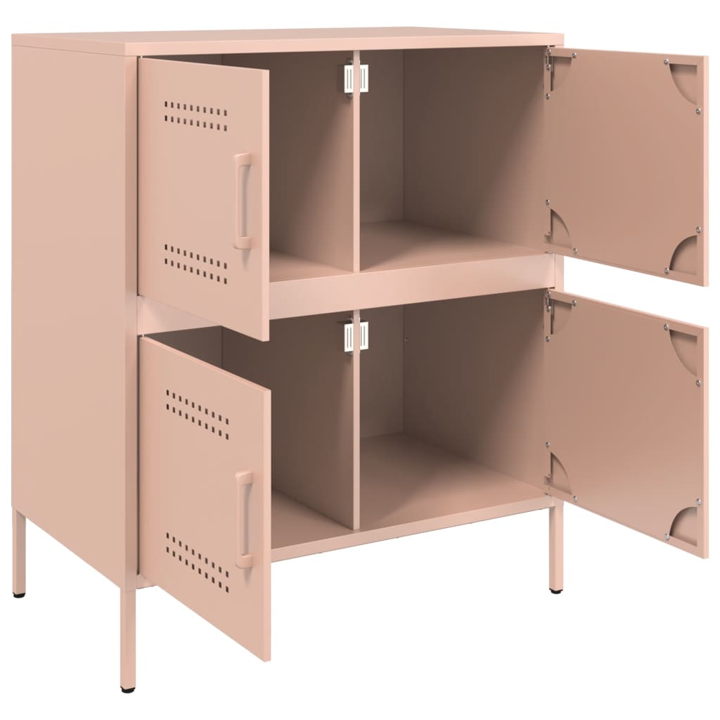 Credenza Rosa 68x39x79 cm in Acciaio