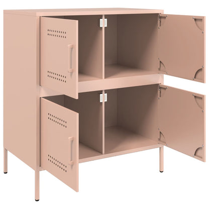 Credenza Rosa 68x39x79 cm in Acciaio