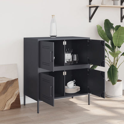 Credenza Antracite 68x39x79 cm in Acciaio