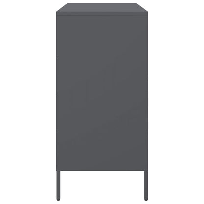 Credenza Antracite 68x39x79 cm in Acciaio